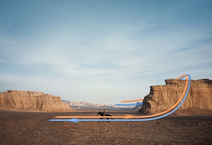 Manovre come le riprese dolly con volo automatico sono possibili con il posizionamento RTK.