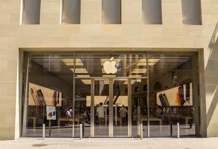 L'Apple Store di Basilea - dove gli utenti Android possono recarsi per aggiornare.