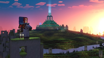Questo bellissimo mondo di mattoncini in «Minecraft Legends» è in pericolo.