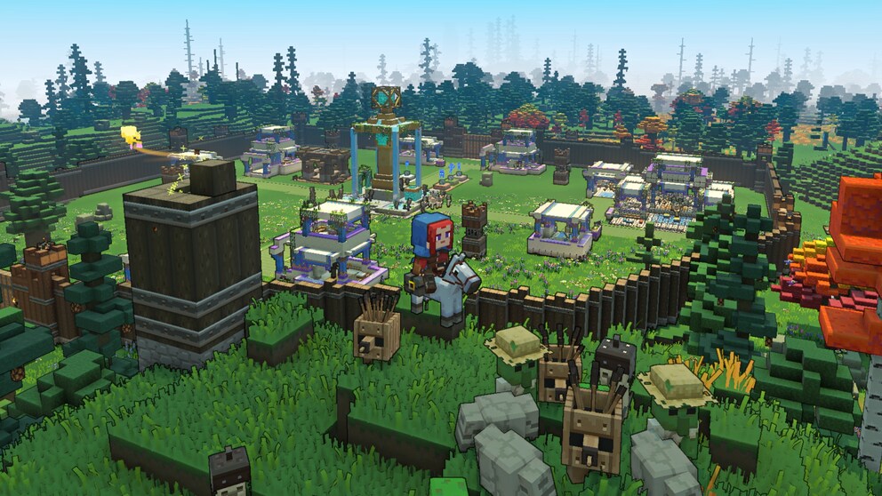 Mi piace molto la grafica di Minecraft Legends.