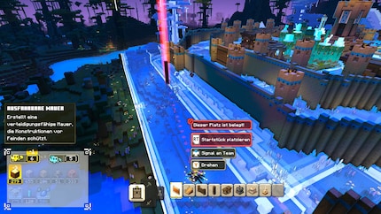 In poco tempo, vengono create meravigliose fortezze in modalità PVP.