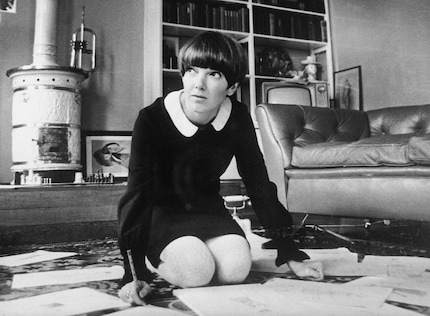 La créatrice Mary Quant dans son élément. 