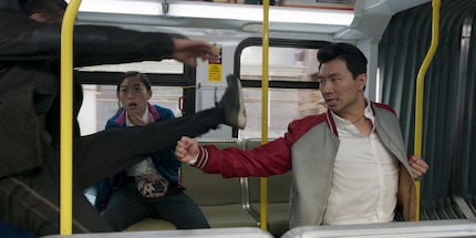 Nope, this isn’t a Jackie Chan movie from his early Hong Kong days – it’s a riotous kung-fu fight from Shang-Chi.