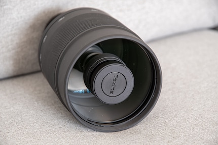 Die Bokeh-Ringe kommen von der Öffnung des Spiegelobjektivs.