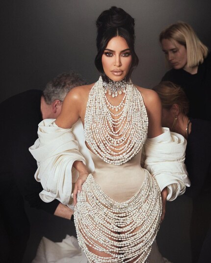 Kim Kardashian in Schiaparelli.