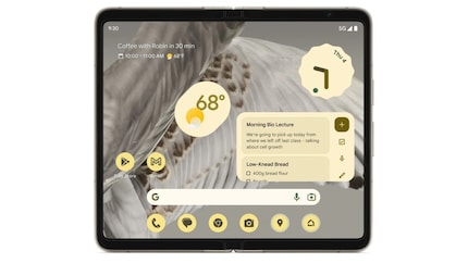 L'intérieur du Pixel Fold une fois déplié.