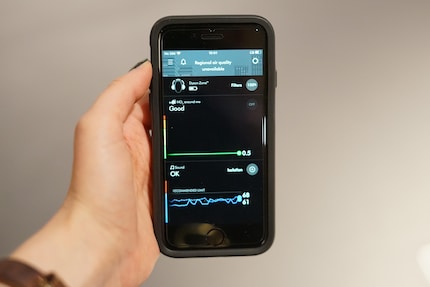 Dans l’application, le Zone vous montre ce qui se passe autour de vous.