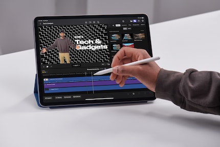 La navigation dans la timeline est censée être très précise, en particulier avec le Pencil d'Apple.