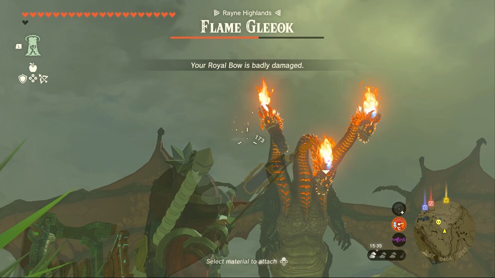 Der Drache Gleeok gehört zu den stärksten Gegnern im Spiel.