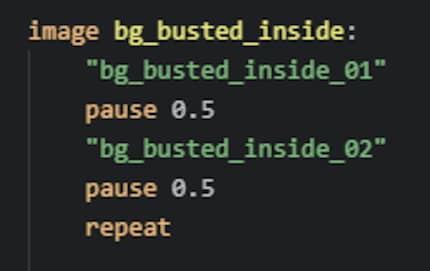 Le code de mon fond d'écran animé.