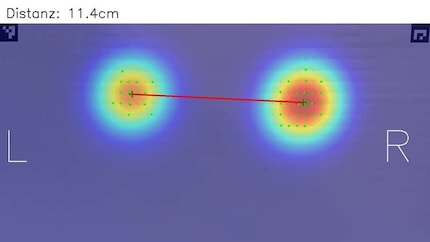 Mit dem speziellen Sensorstuhl bei SQlab gemessen: 11,4 Zentimeter.