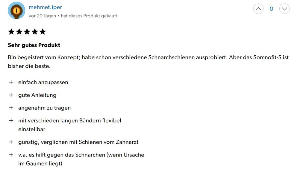 Dieser Kunde hat nur Gutes zu berichten.