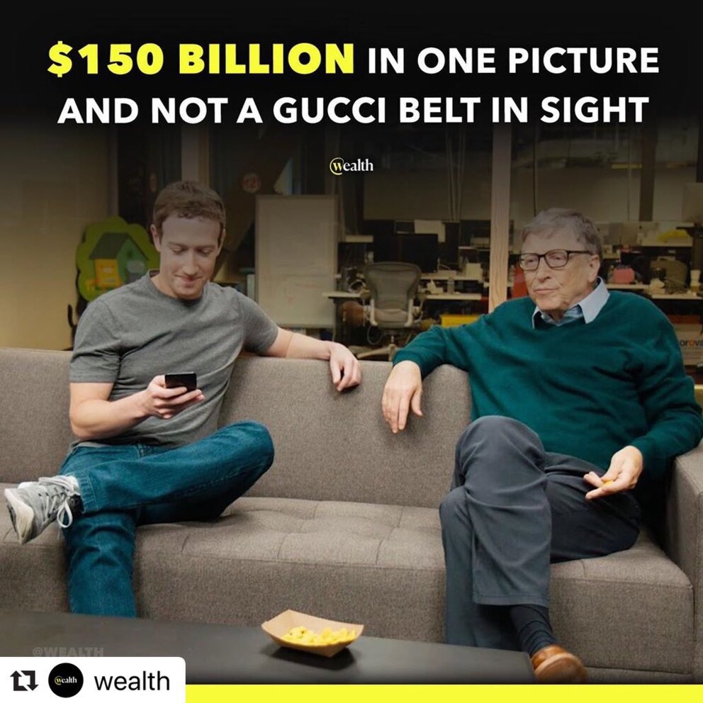 Facebook-/Meta-Gründer Mark Zuckerberg und Microsoft-Gründer Bill Gates.