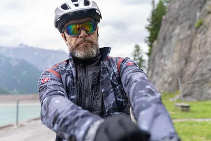 Schon letzten Sommer im Montafon fast von Kopf bis Fuss auf Castelli eingestellt.