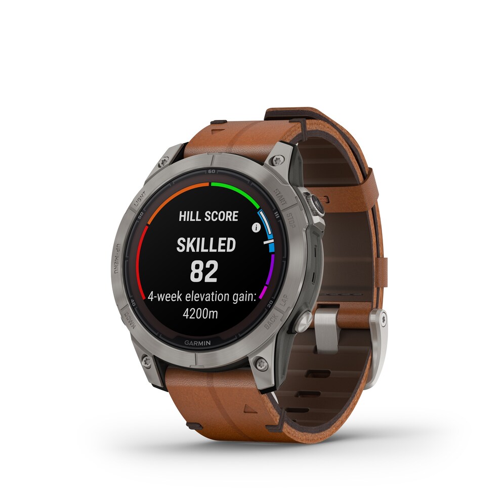 Der neue Hill Score misst Höhenunterschiede – hier auf der Fenix 7 Pro.