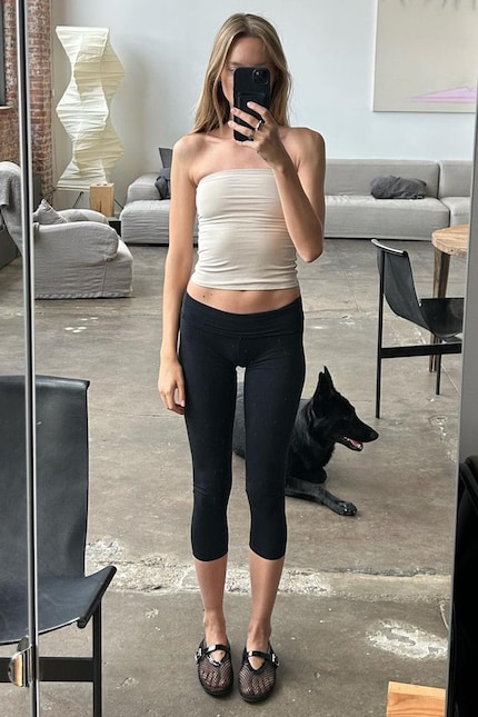 Maya Stepper in Capri-Leggings.