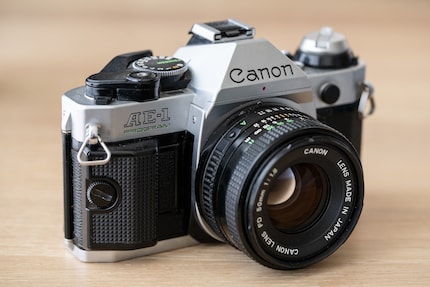 Un buon esemplare della Canon AE-1 Program costa circa 200 franchi. La mia funziona perfettamente.