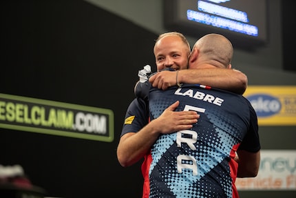 Thibault Tricole et Jacques Labre pour la France ont été l'une des surprises du tournoi.