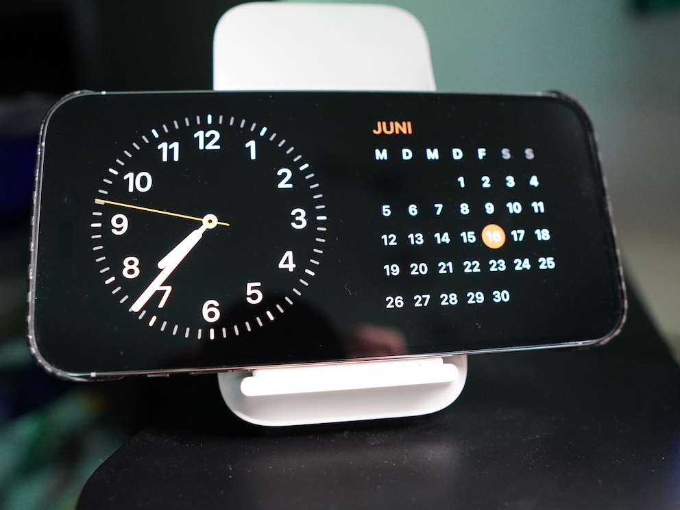 StandBy turns on when the iPhone is in landscape mode and charging. You don’t need a MagSafe stand.