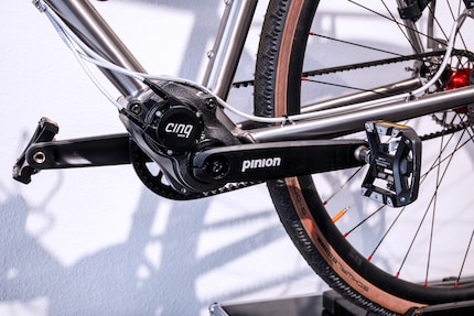 Cambio a ingranaggi Pinion con trasmissione a cinghia Gates.