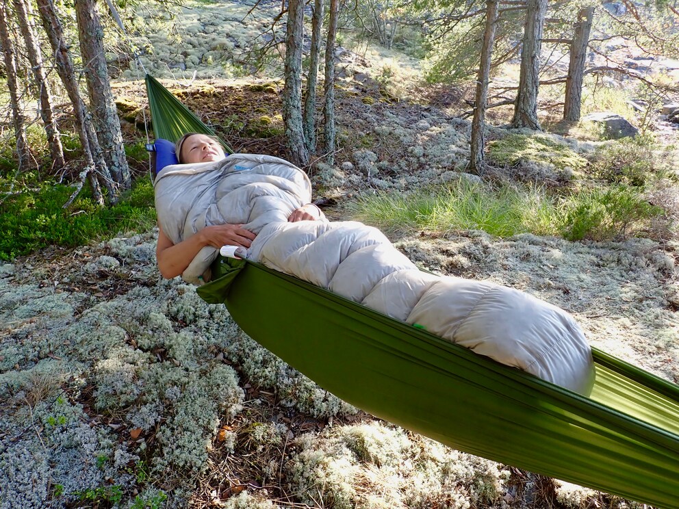 Au chaud et bien reposé : avec la couette Therma-a-Rest, passer la nuit est un plaisir.