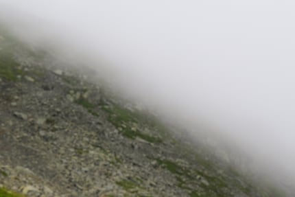 Nella nebbia, alcune immagini sfocate come questa finiscono sulla scheda di memoria della Fujifilm X-S20.