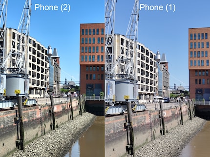The Phone (2) clearly has the edge in terms of colour when it comes to dual zoom.