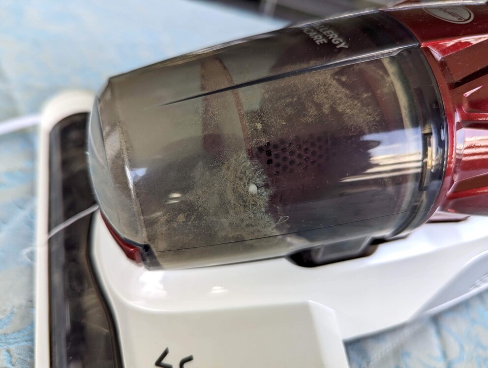 La quantità di polvere e sporco che il gadget aspira da un materasso.