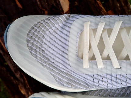 Rugged, lightweight uppers and a wide toe box make for a great fit.