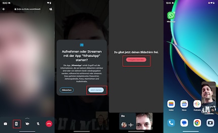 With Android, the first thing you will be notified of is that you are unlocking the screen.