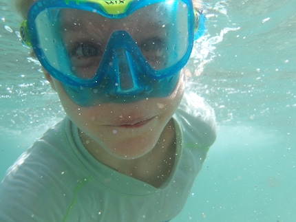 Underwater selfie: the image quality here is almost better than above water.