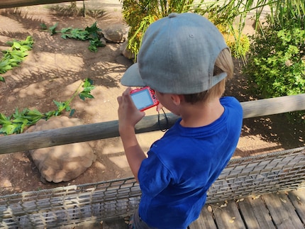 The camera doesn’t have many settings – perfect for a child.