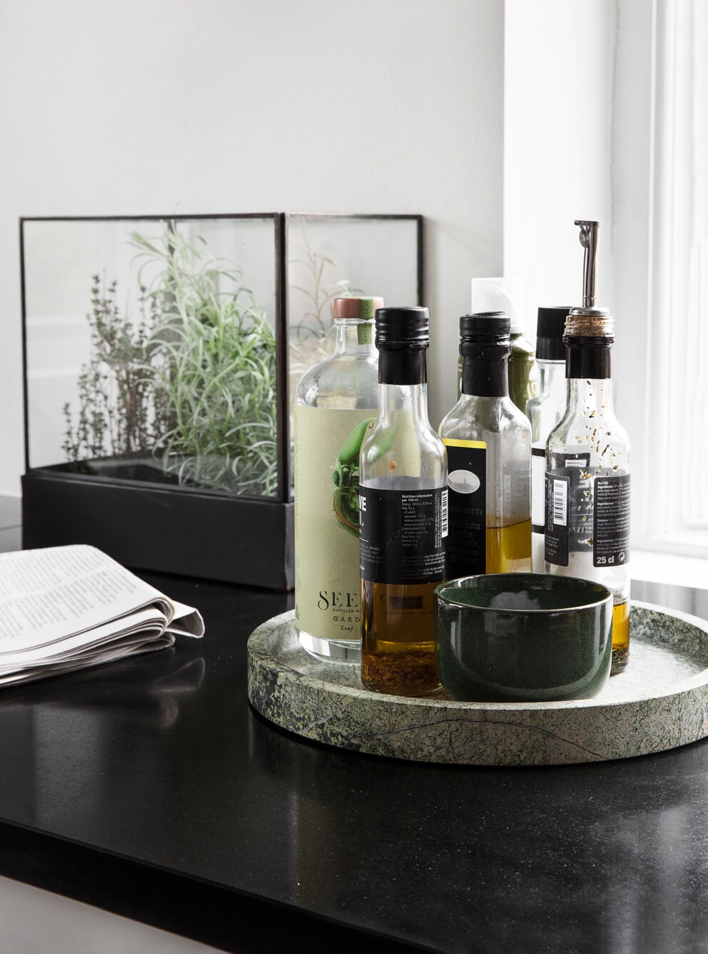 Islands save space and make everything visible at a glance.