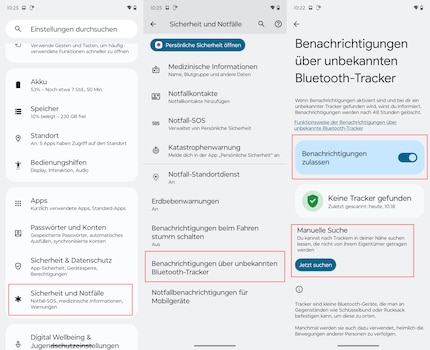 How to activate tracker detection.