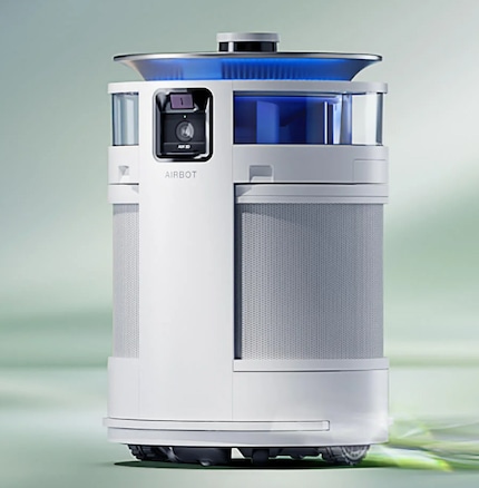 Pas de thème chez nous : le purificateur d'air mobile Airbot Z2 qui rappelle R2D2.