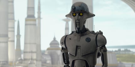 Huyang, doublé dans la version originale par David Tennant, est un véritable atout pour «Ahsoka».
