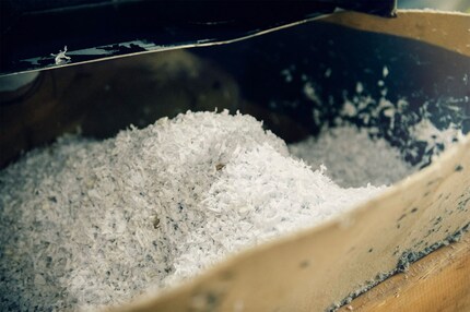 ... forment le matériau de base déchiquetée de la Circulose®.