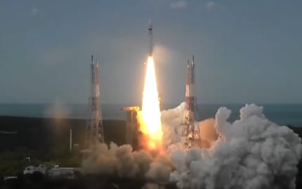 La sonde indienne Chandrayaan-3 a décollé le 14 juillet avec une fusée LVM3.