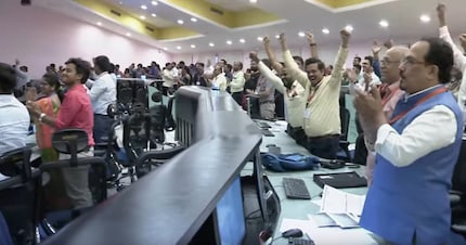 La réaction après l'atterrissage.