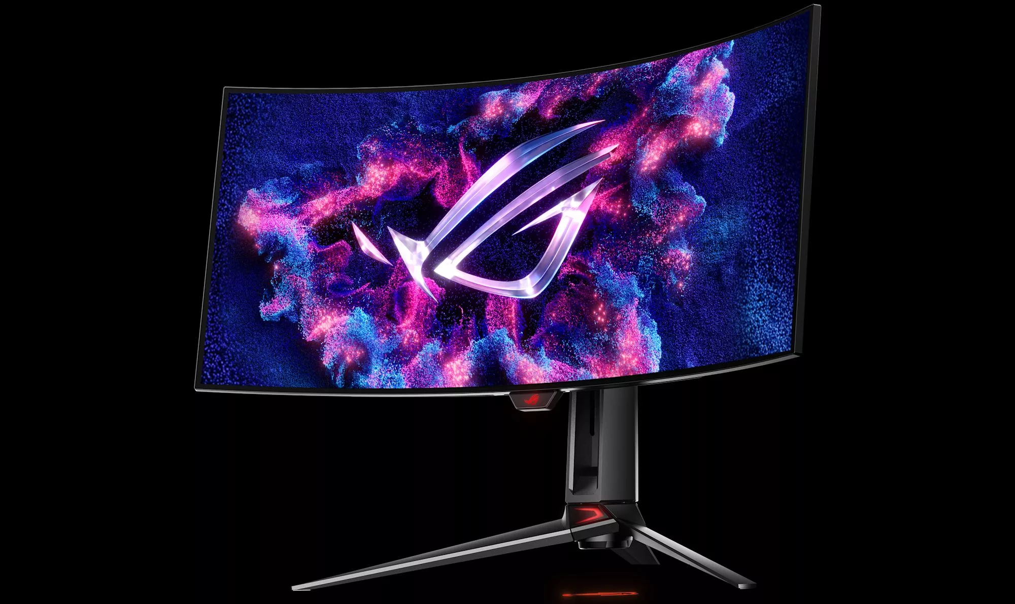 Le ROG Swift OLED PG34WCDM a une forte courbure de 800R et une dalle WOLED conventionnelle.