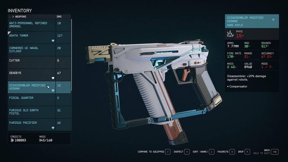 My inventory is bursting at the seams, I can never decide on a weapon.