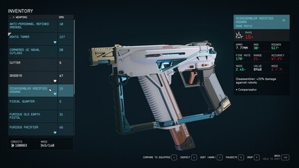 Il mio inventario sta scoppiando perché non riesco mai a scegliere un'arma.