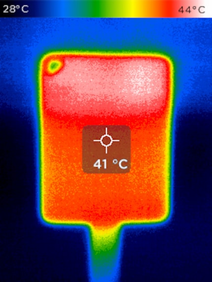Il Crucial X9 Pro è più caldo all'esterno che all'interno.