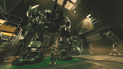 Es gibt so viel zu entdecken. Unter anderem diese scheinbar verlassene Mech-Fabrik.