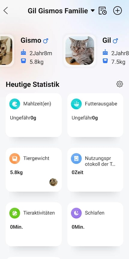 The app allows you to link other Petkit products and monitor your pet. Screenshot: Tanja Lehmann