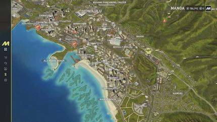 Le zoom continu dans la carte générale est impressionnant.