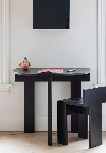 Small but mighty: console tables are unobtrusive and suitable for analogue and digital work.