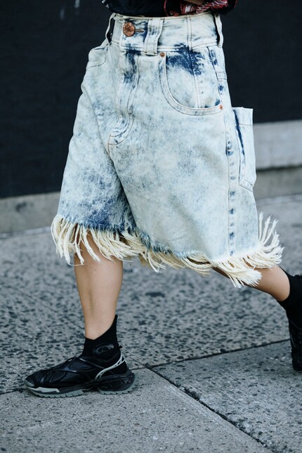 Etwas ausladender sind die Fransen am Saum dieser Jorts.