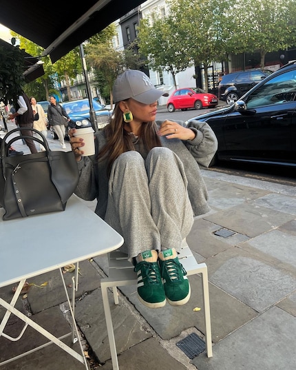 The Céline Soft Bare Big Bag alongside Agnes Pusztai. Image: Instagram @whatgigiwears