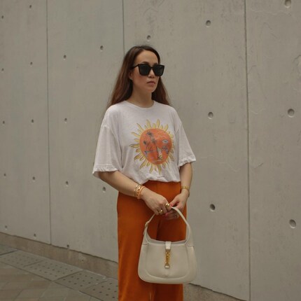 Picard’s template’s unmistakeable: Gucci’s Jackie. Image: Instagram @phoebesoup